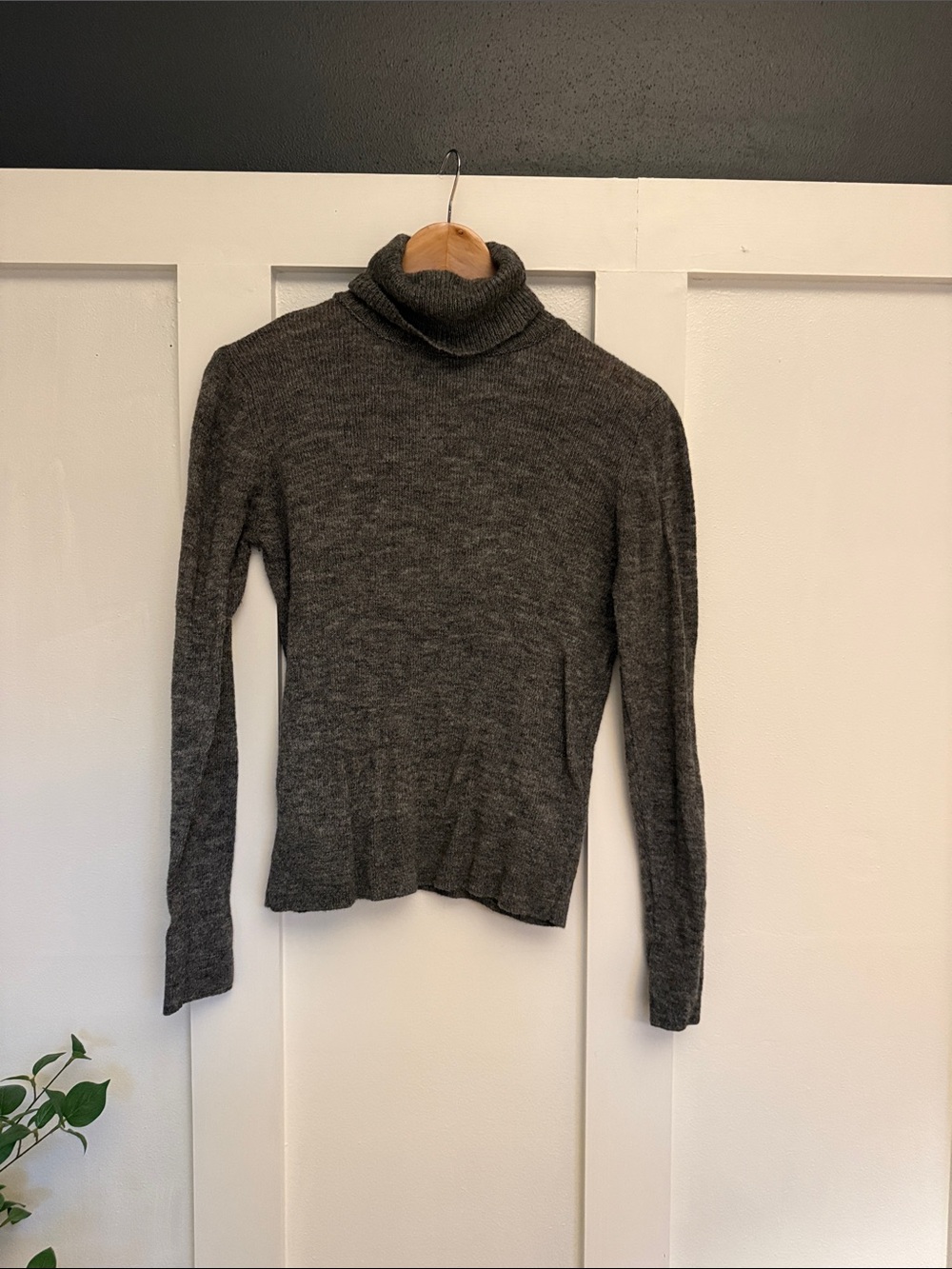 Mango Dark Gray Turtleneck Sweater